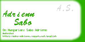 adrienn sabo business card